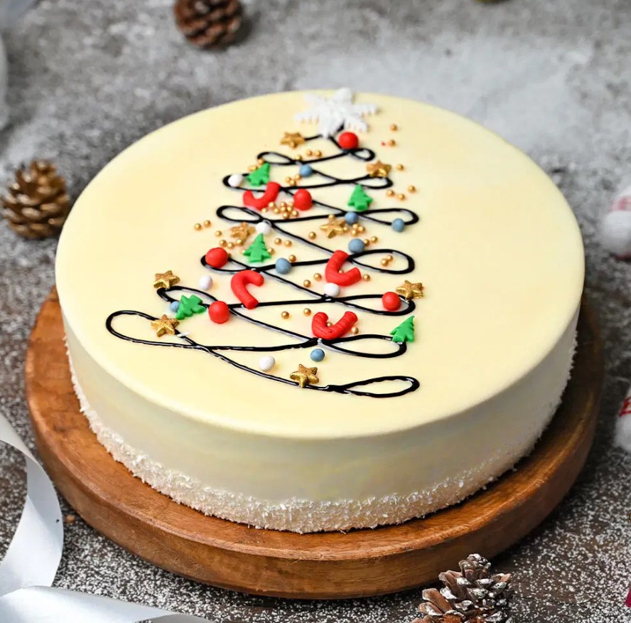 Screenshot 2024-11-07 21 Sparkling Shining Vanilla Xmas Cake – Perfect dessert for Christmas celebrations.