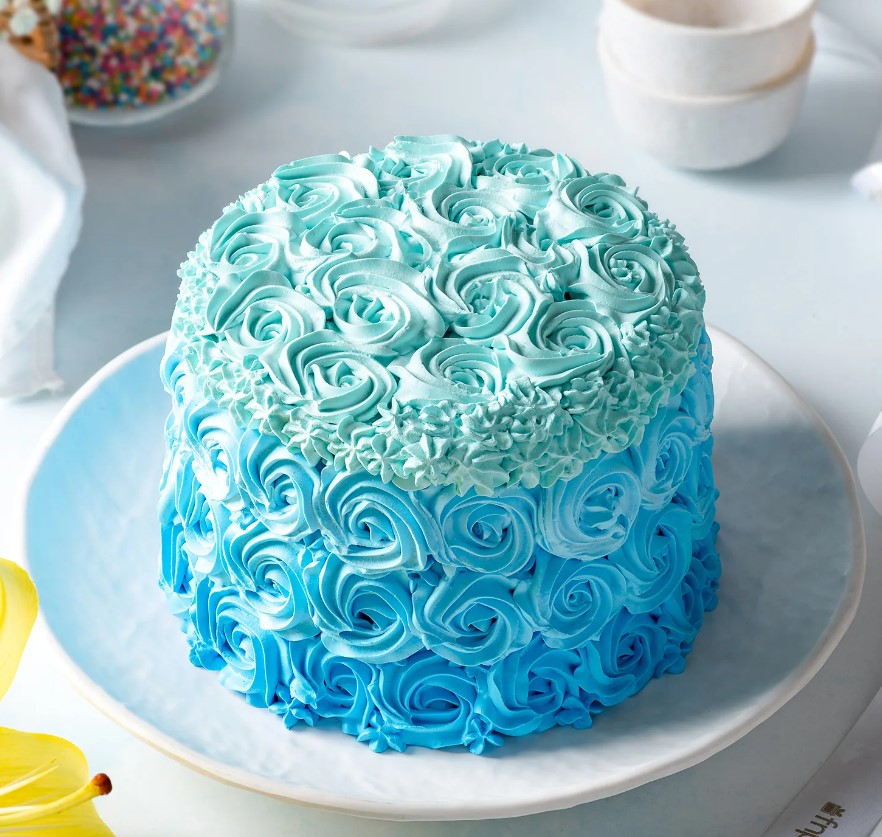 Screenshot 2024-11-19 092108 Custom-designed Blue Roses Chocolate Cake with stunning blue floral details