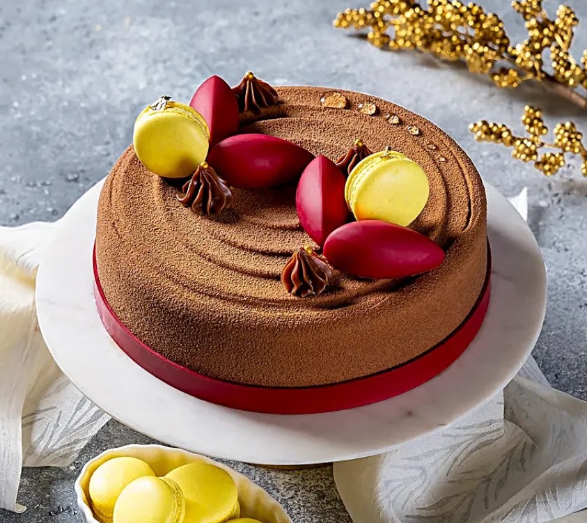 Screenshot 2024-11-21 134842 Chocolate Rouge Reverie - A luxurious, rich chocolate dessert with a deep crimson color