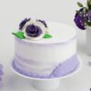 Beautiful Purple Passion Cake, decorated with rich purple icing and intricate details