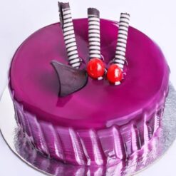 Slice of Black Currant Cake with Rich, Tangy Flavors and Fresh Ingredients