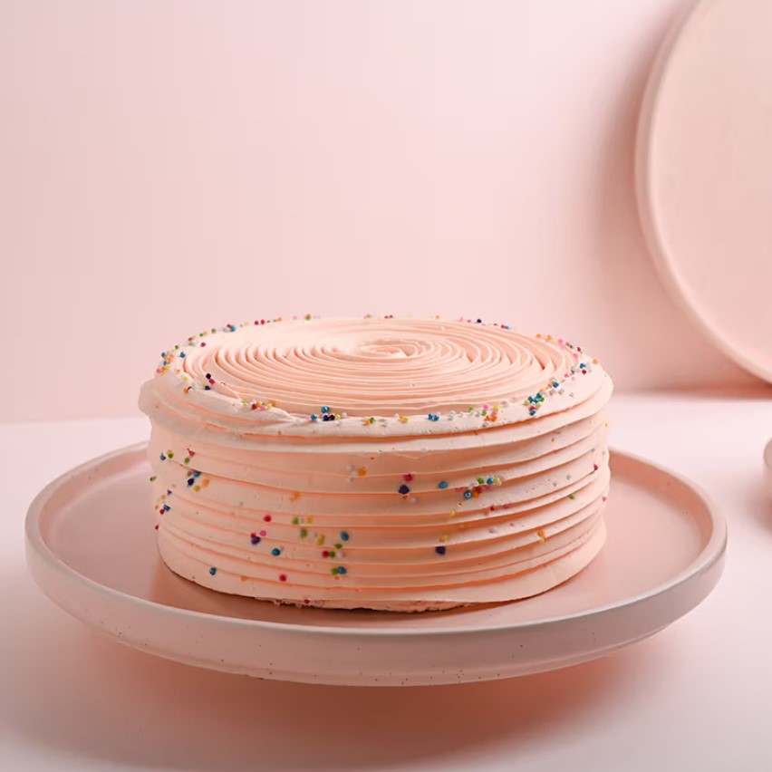 Mixed Roses And Strawberry Cake 2